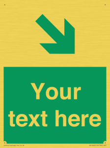 Custom Safe condition: Green Down right arrow